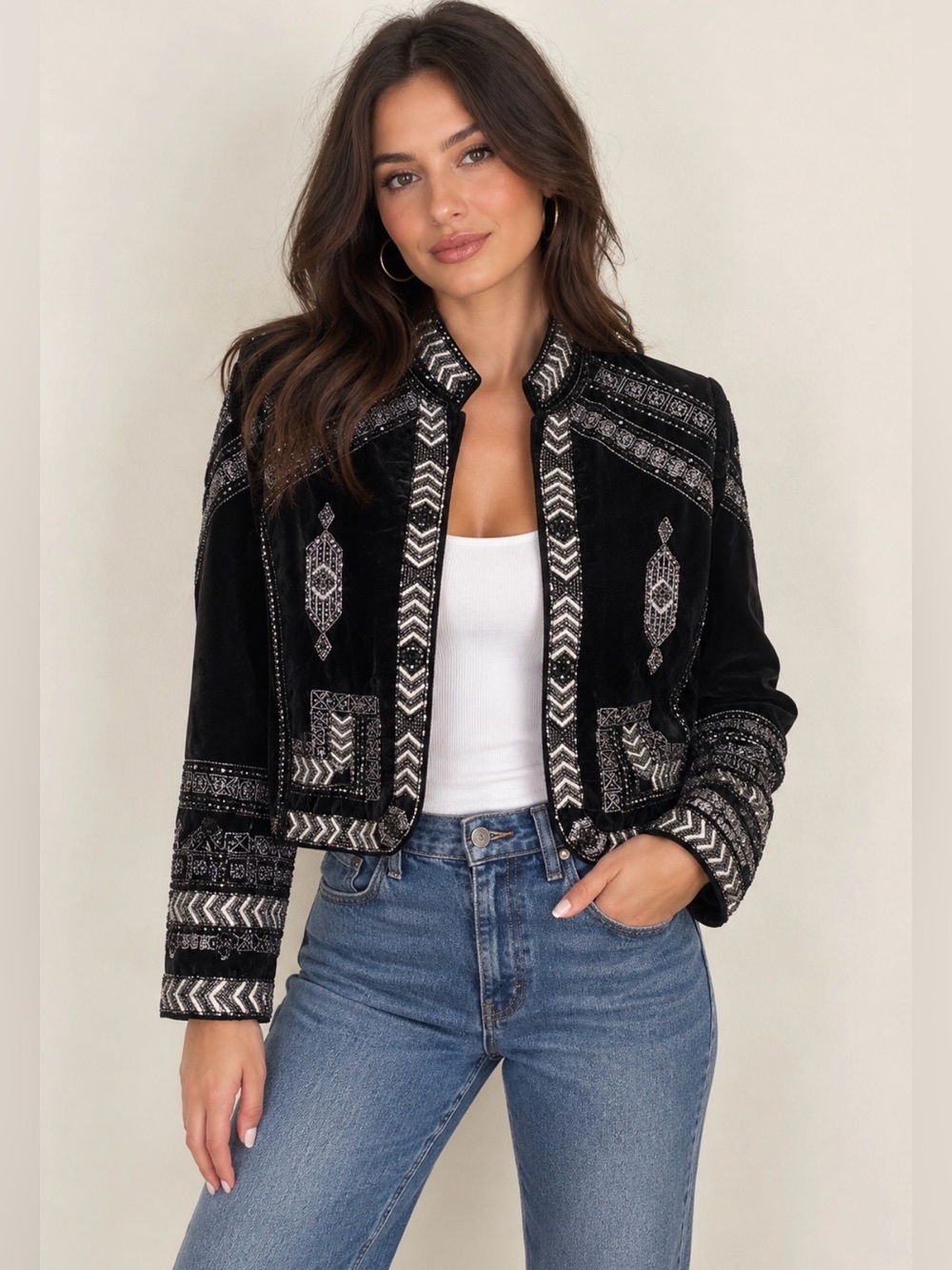 Raga Lunar Eclipse Velvet Jacket
